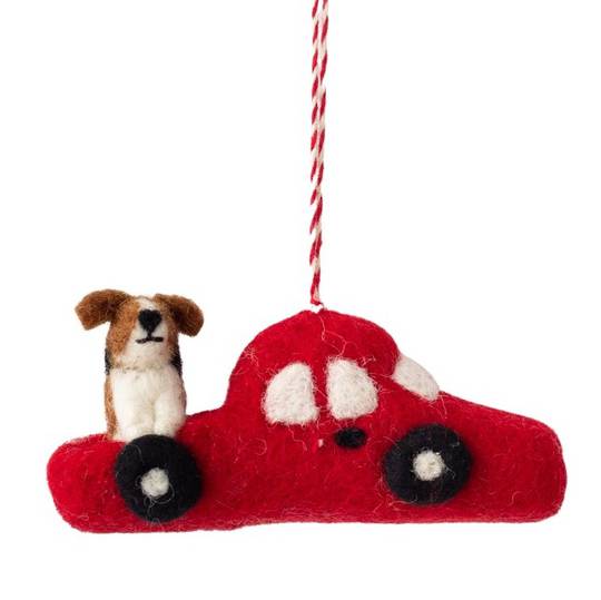 NZ Woolly, Ute with Dog 12cm
